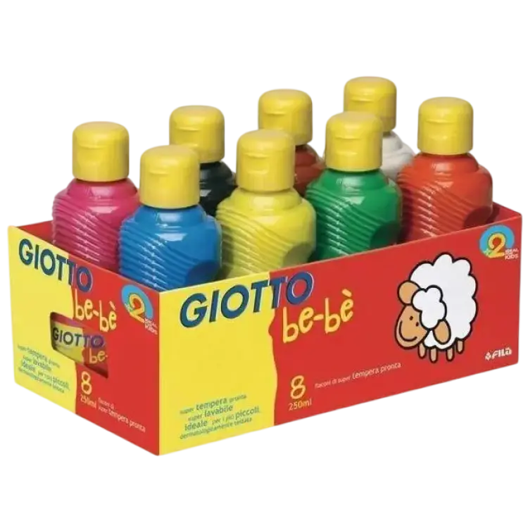 Staples AkrylfÃ¤rg Kids 250mlx8 fÃ¤rger