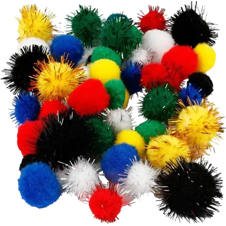 Creativ Company Pompoms 15-20 mm Mixade färger 48 st