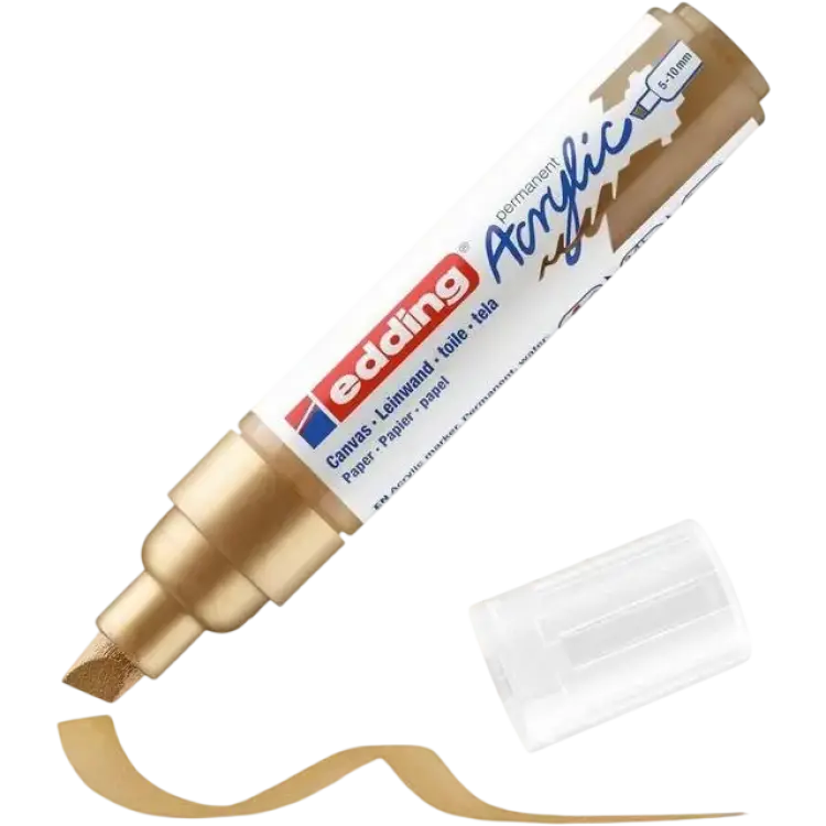 Edding 5000 Akrylpenna 5,0-10,0mm guld