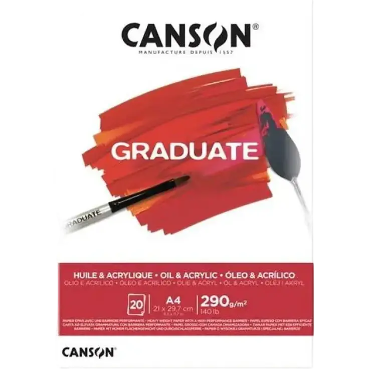 Canson Graduate Oil & Acrylic A4 290g 20 sheets