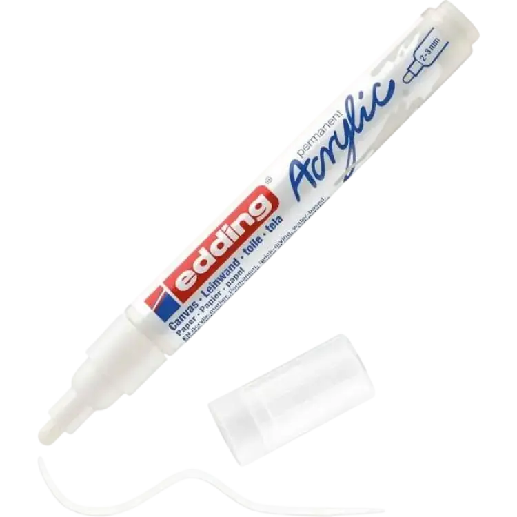 Edding Acrylic Paint Marker Medium White