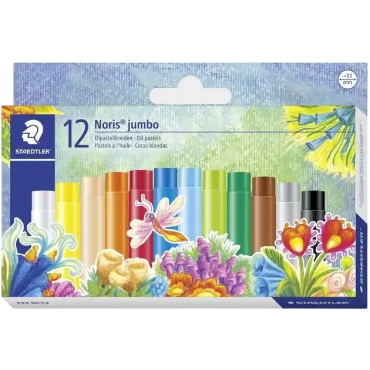 Staedtler Oljepastell Noris Jumbo 11mm 12 kritor