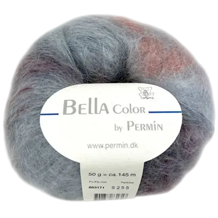 Permin Bella Color Garn 71 Mohairgarn Ullgarn Polyamid