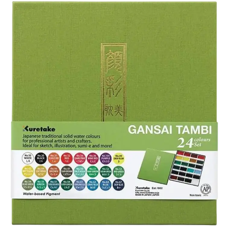Kuretake Gansai Tambi 24 Colors Set