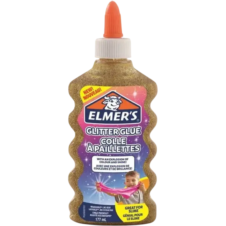Elmers Glitter Glue Gold 177ml