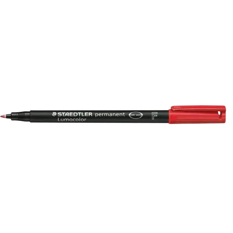 Staedtler Lumocolor Permanent Pen F 318 Red 0.6mm