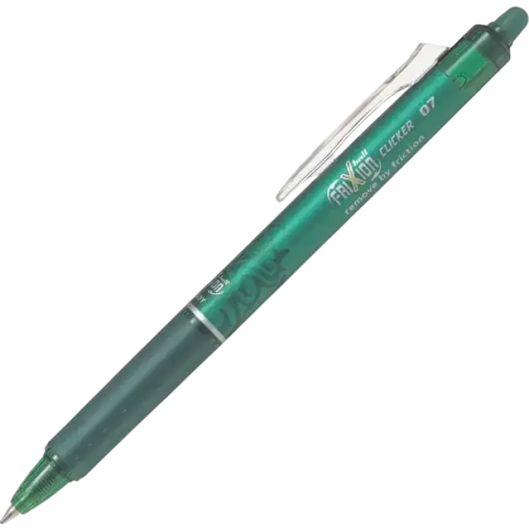 Pilot Frixion Clicker Ballpoint Pen Green 0.7mm 12pcs
