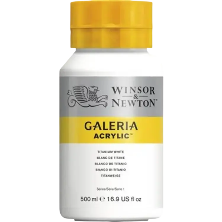Winsor & Newton Galeria Acrylic Titanium White 644 500ml