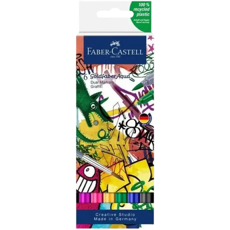 Faber-Castell Goldfaber Aqua Dual Marker 6-set Graffiti