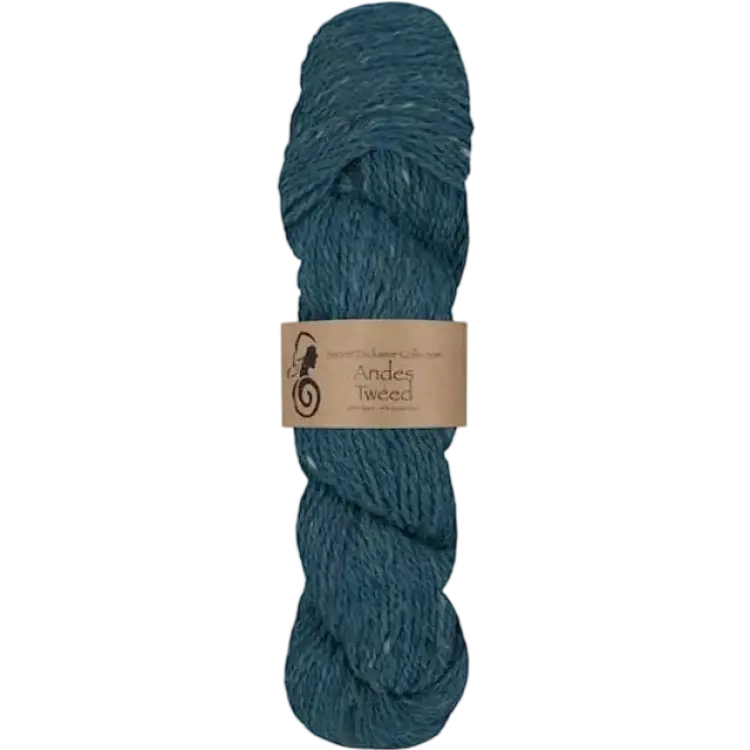 Andes Tweed Alpacka Ull 50 Gr Turkis