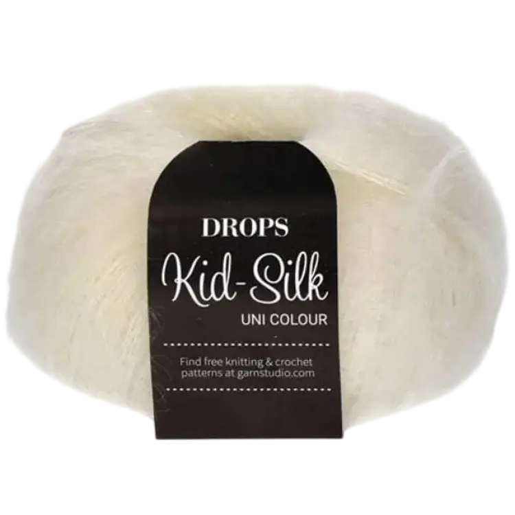 Drops Design Kid Silk Uni Colour Natur 210m