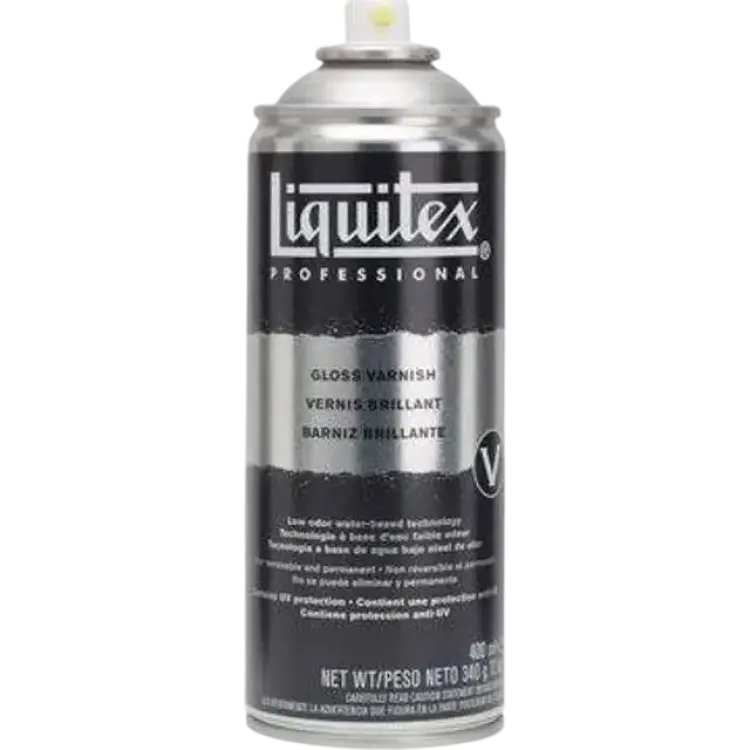 Liquitex Gloss varnish Spray Black 400ml