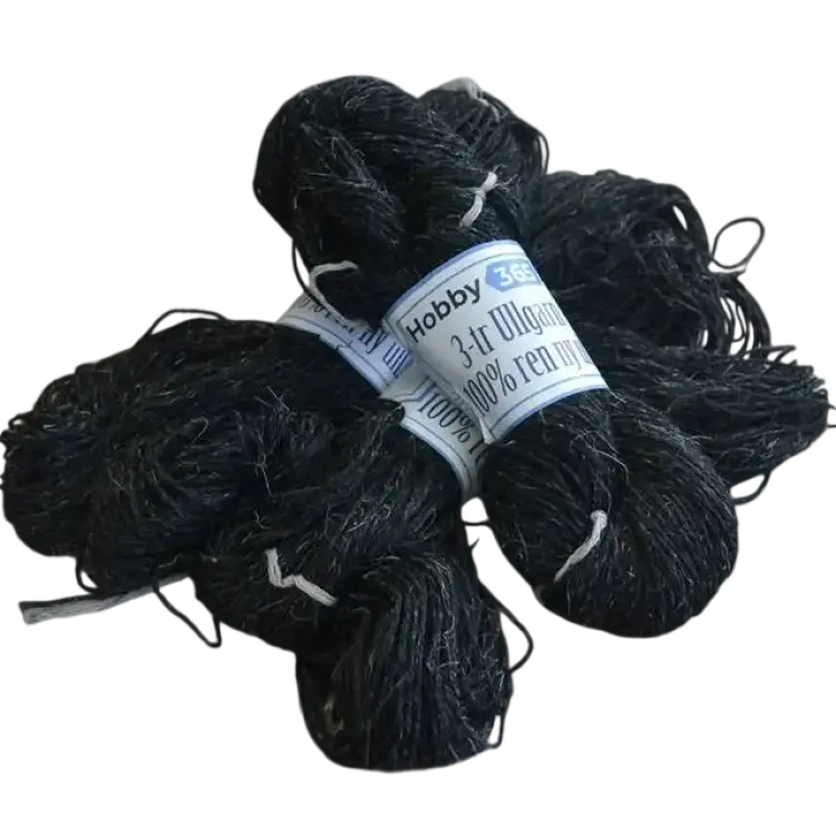 Egna 3-Trådiga Ullgarn Antracit 100 Gram