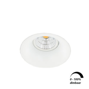 LED trimless spot GU10 COB 6Watt rond WIT dimbaar