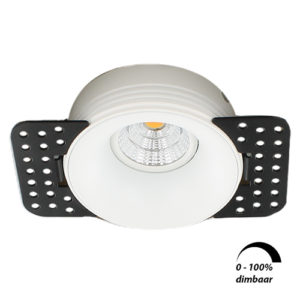 LED trimless spot GU10 COB 6Watt rond WIT dimbaar2