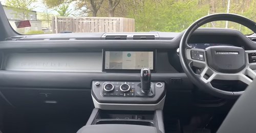 2020 Land Rover Defender dash close up