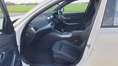 2021 BMW 330e - front seats