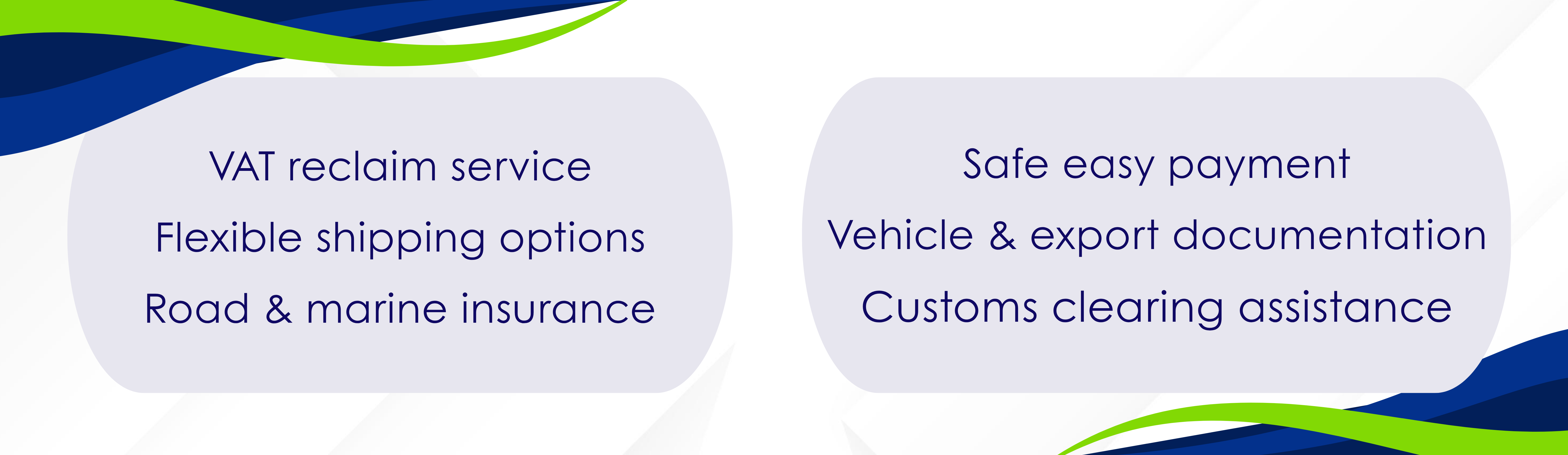 Car Export Service Features