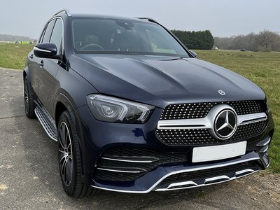 Blue 2022 Mercedes GLE 350de NS Front
