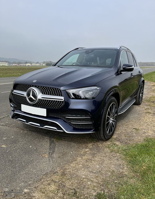 Blue 2022 Mercedes GLE 350de - OS Front