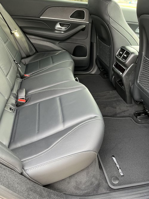 Blue 2022 Mercedes GLE 350de - Rear Cabin