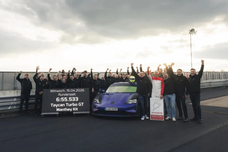 Porsche вдосконалила електричний Taycan Turbo GT для треку, але бензиновий 911 GT3 RS усе одно виявився швидшим