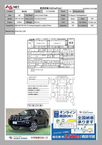 Auction sheet