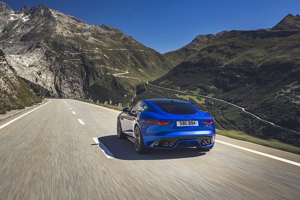 Jaguar F Type on the road