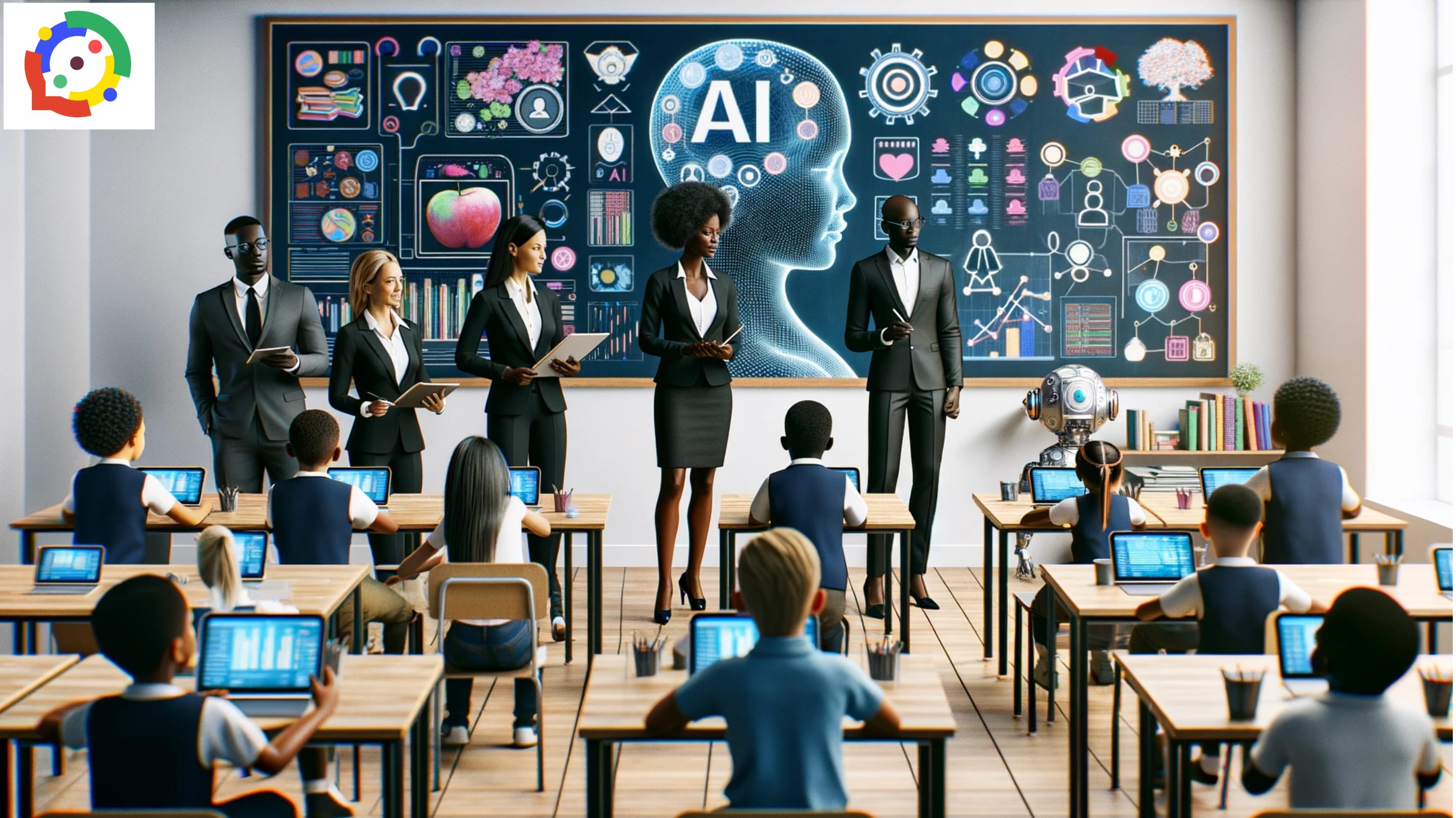 Educators and Trainers teaching about AI