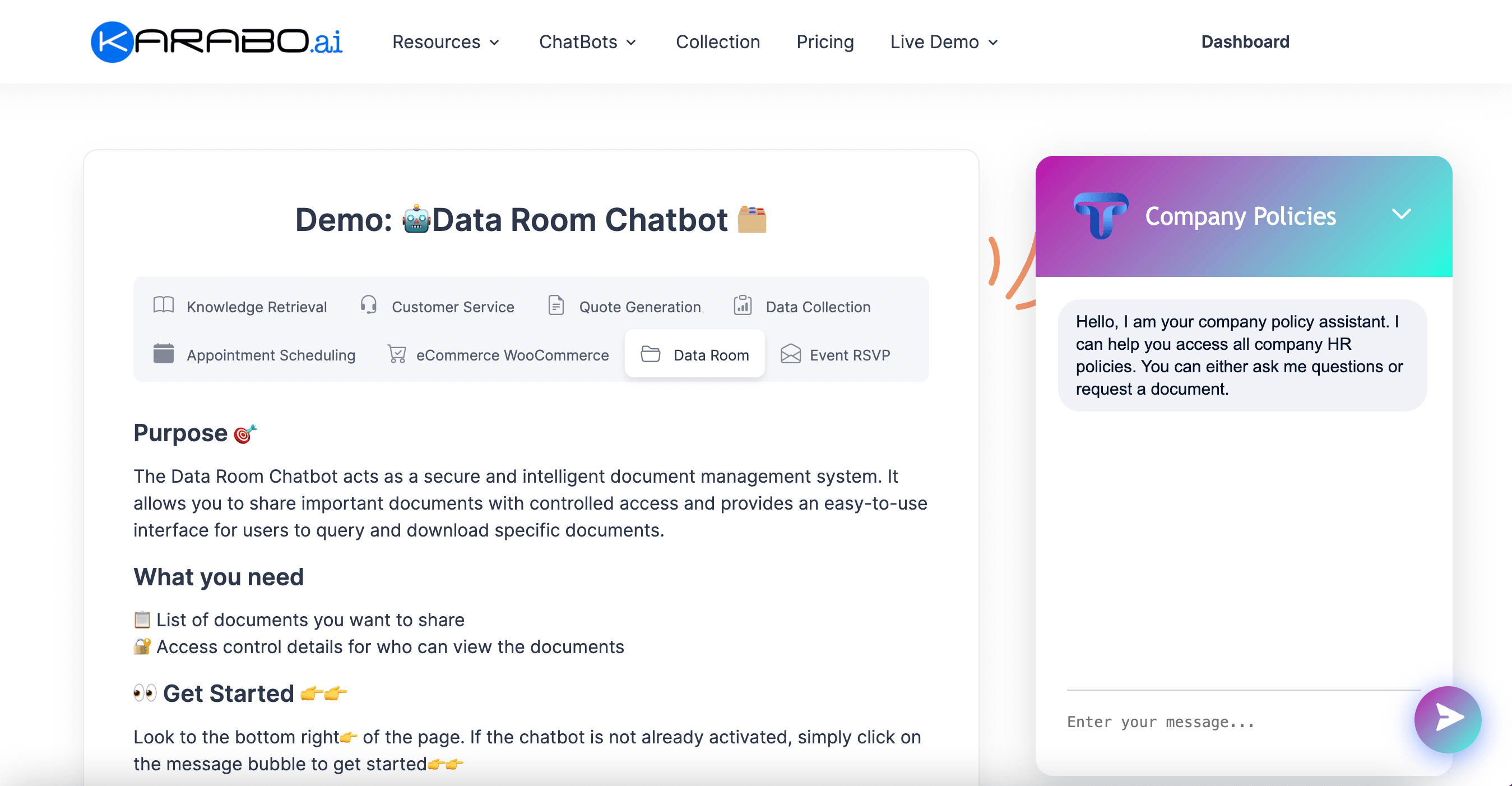 Dataroom Chatbot