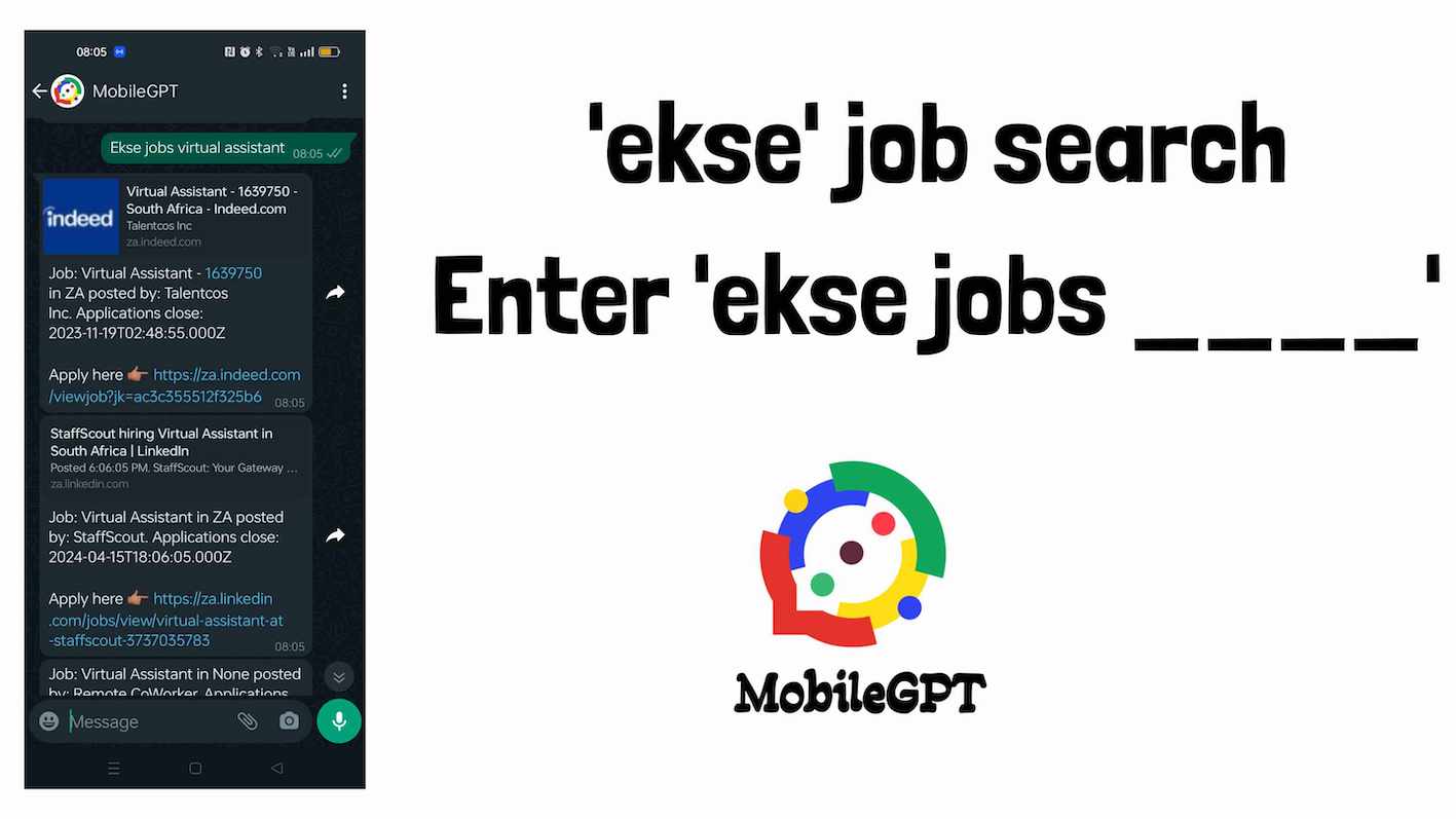 Search for jobs on WhatsApp