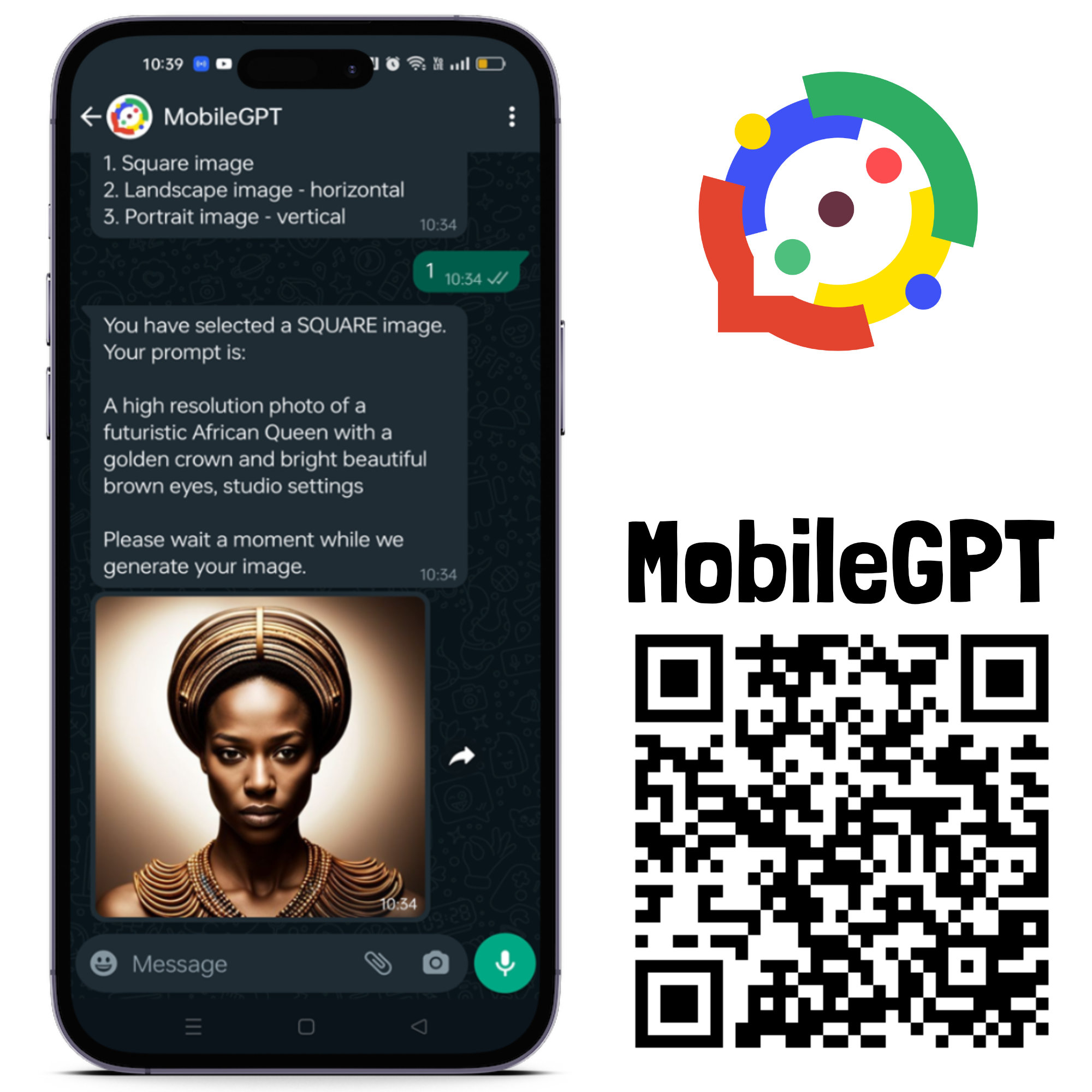 Get started with MobileGPT on WhatsApp