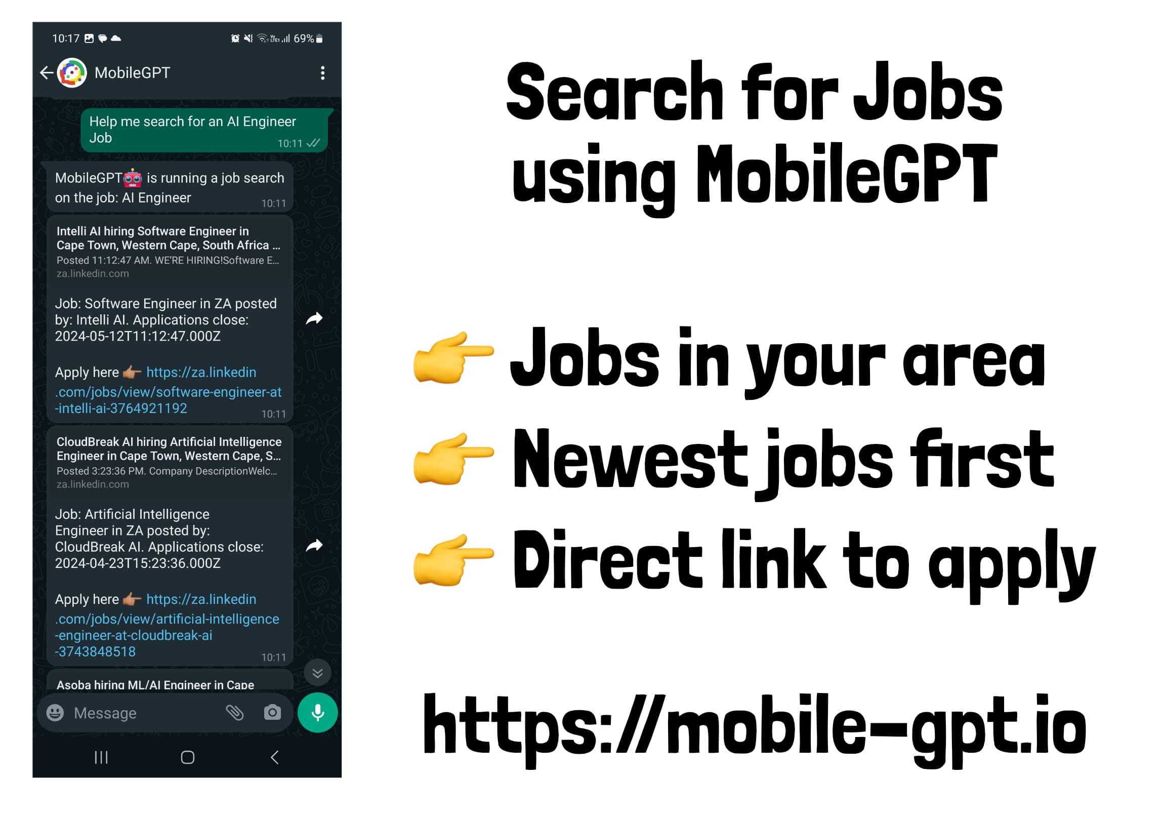Search for jobs online