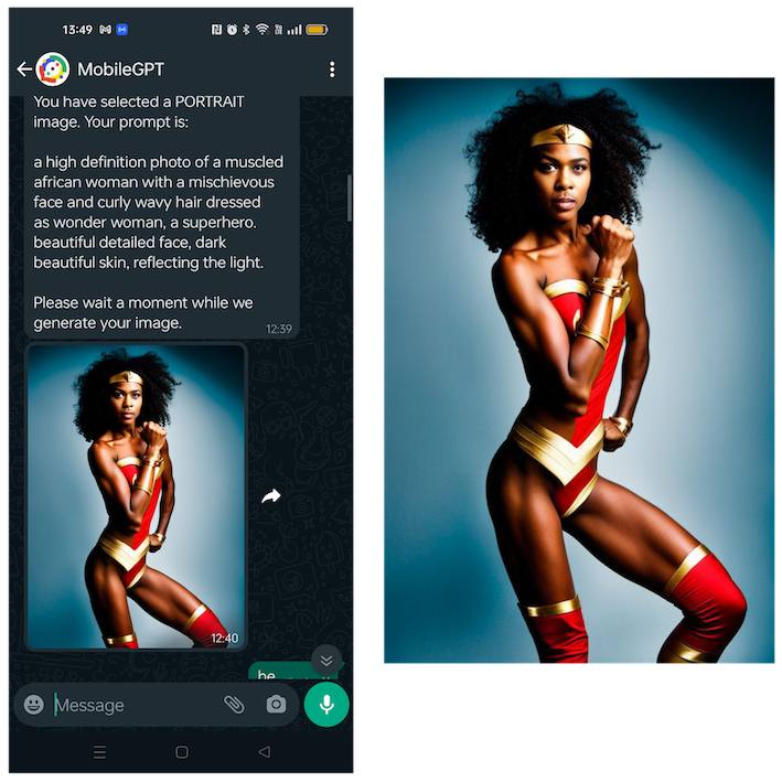 AI Image Generation on WhatsApp Stable Diffusion