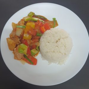 F03 Po Sweet and Sour Pork over Rice