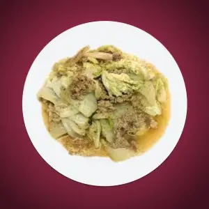 F104 Stir Fried Napa Cabbage With Pork 10
