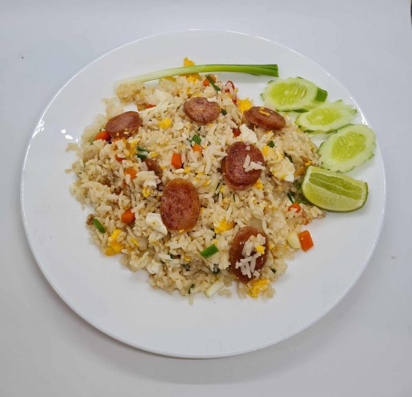 F41 Fried Rice With Sweet Chinese Pork Sausage