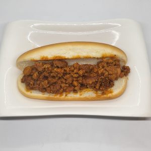 F67 hot dog in bun