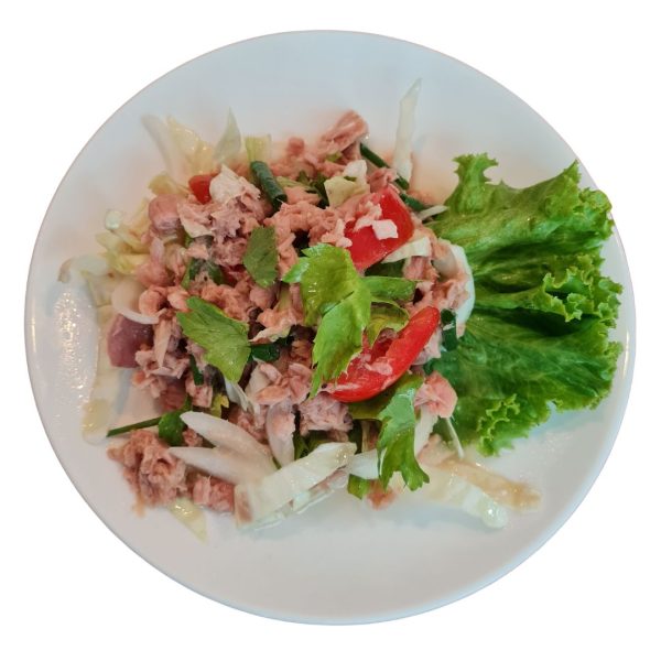 F90 Sour spicy Thai fermented sausage salad 2