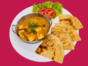 F201 Creamy Mattar Paneer with Paratha
