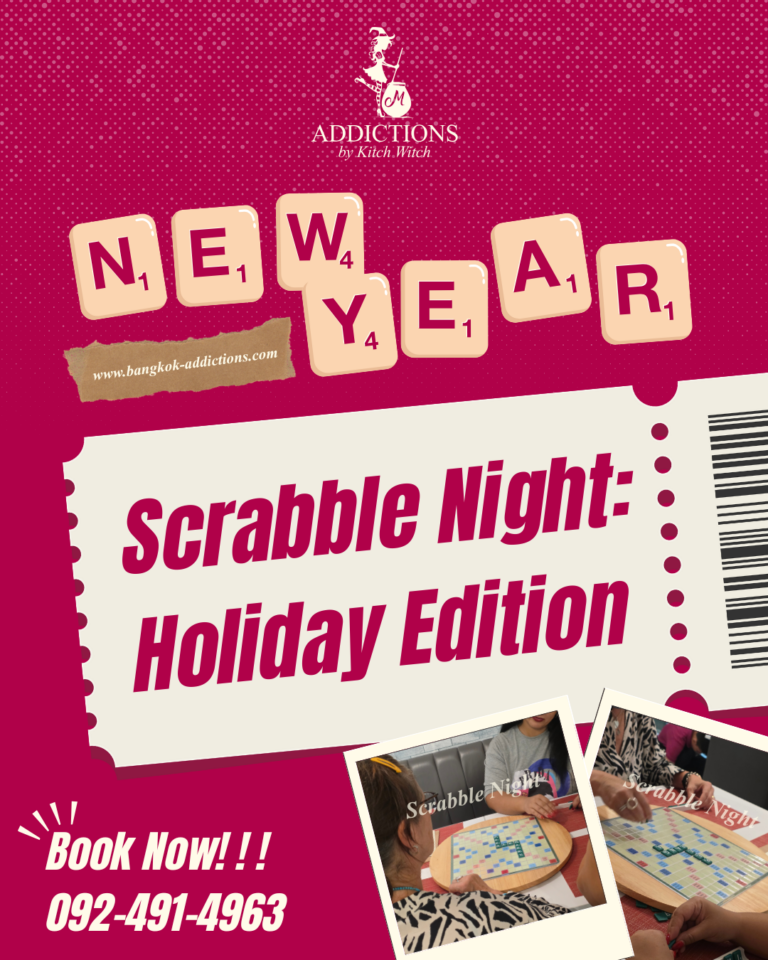 Scrabble Night Christmas ig post