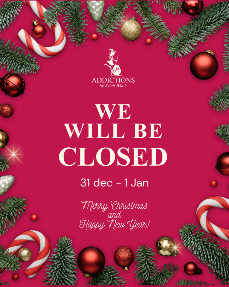 White and Red Christmas Close Announcement Instagram Post