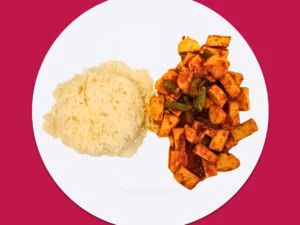 F10 stir fried in red curry paste