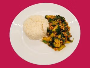 F25 Stir fried broccoli with holy basil