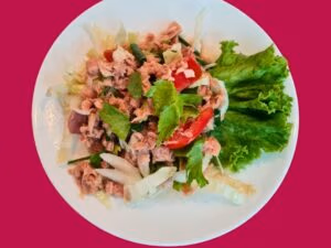 F90 Sour spicy Thai fermented sausage salad