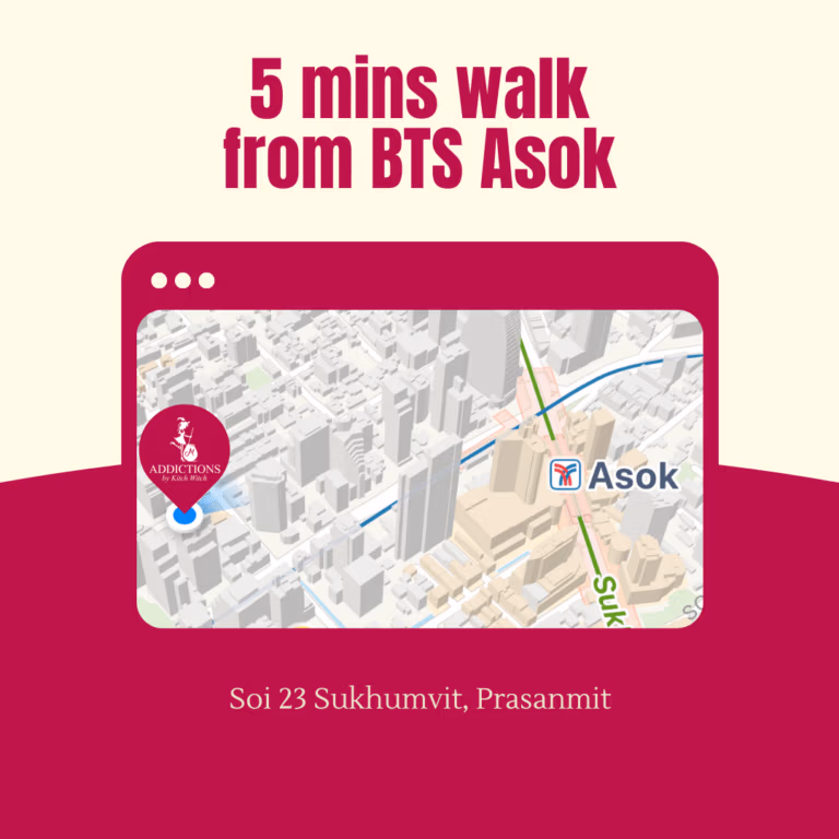 5mins walk from BTS Asoke