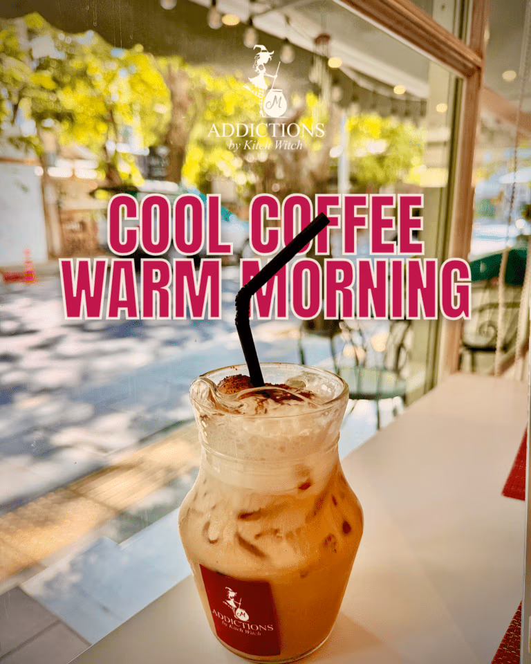 Cool coffee warm morning