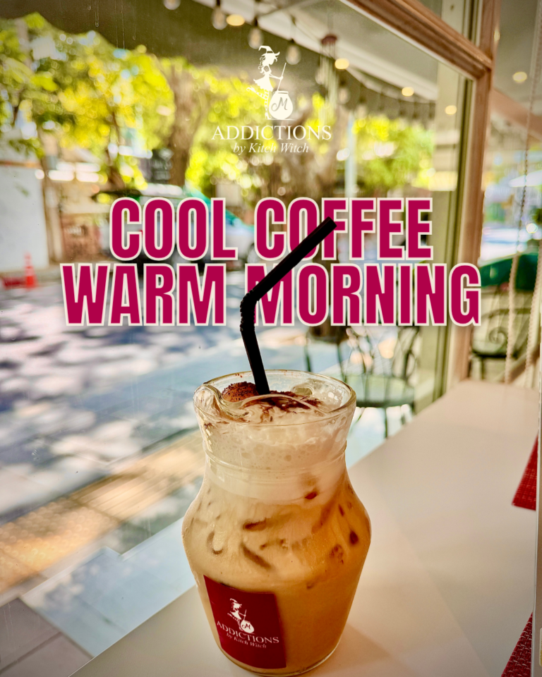 Cool coffee warm morning