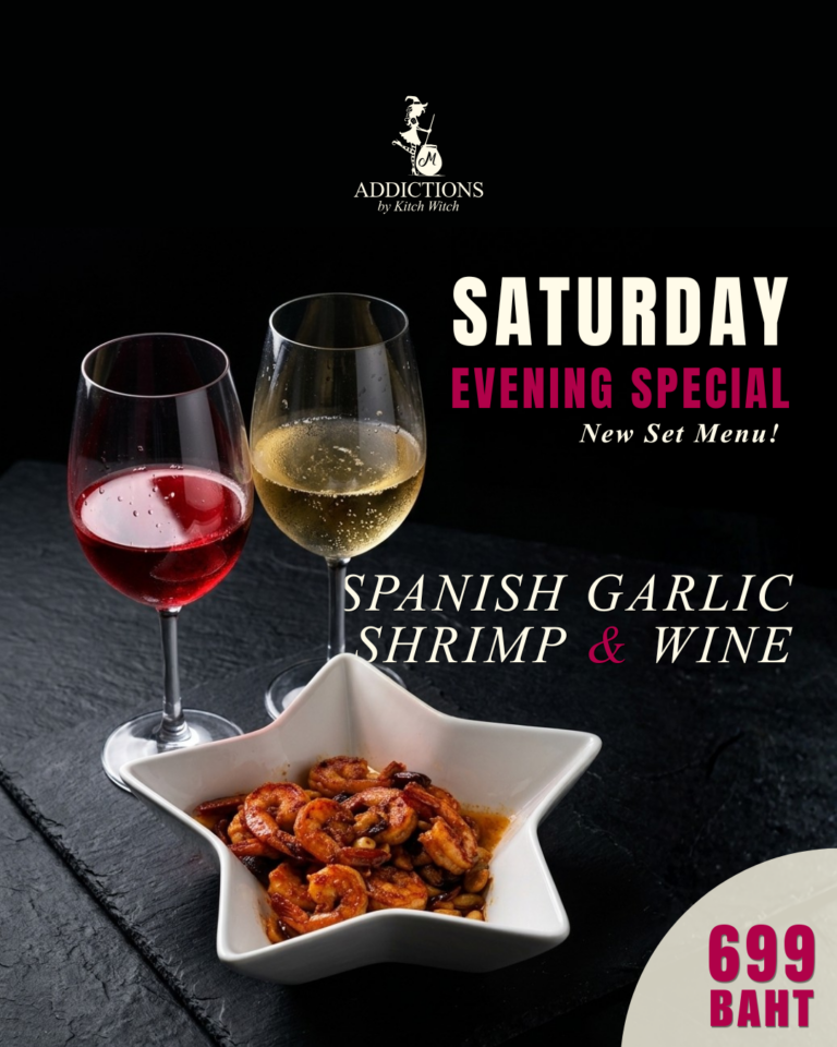 SPANISH GARLIC SHRIMP & WINE