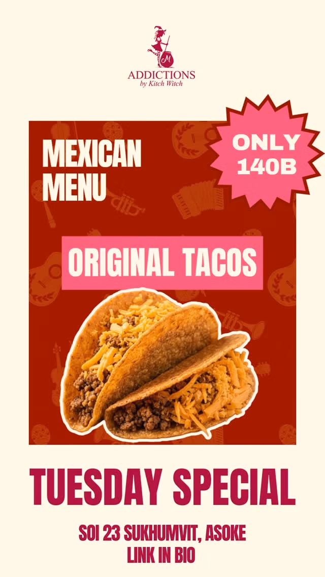 Grab Your Tacos 🌮Available At Addictions